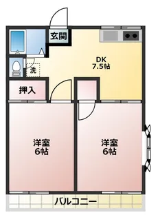 イルマーレ1番館【2階】の間取り