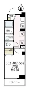 QUARTO PIANO クアルトピアノ【502号室号室】の間取り