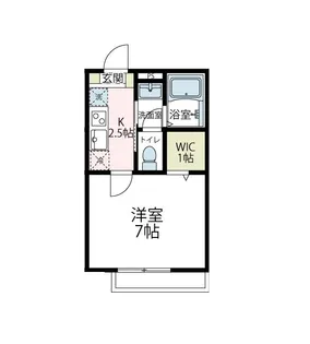 リリックコート【202号室号室】の間取り