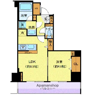 ジェノヴィア新横浜スカイガーデン【3階】の間取り