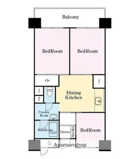 ドルフ磯子【6階】の間取り