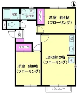 GRACE E棟【2階】の間取り