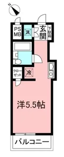 サンホワイト磯子【5階】の間取り