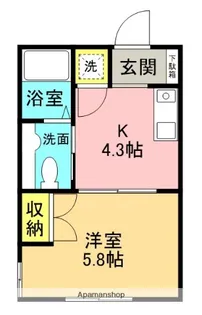 銀河ハイツ【2階】の間取り