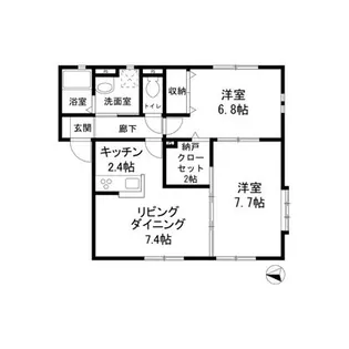 ブランシール【1階】の間取り