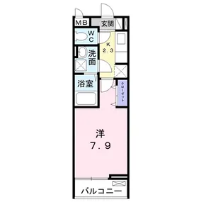 パルティール【2階】の間取り