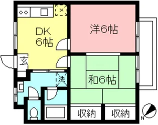 サンテラス千代ヶ丘【2階】の間取り
