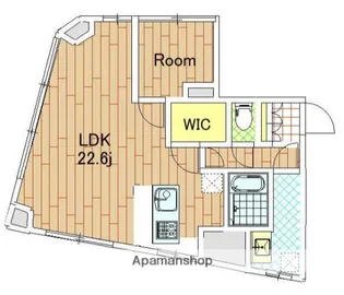 VACATIONINN横浜関内(バケーションインヨコハマカン【4階】の間取り