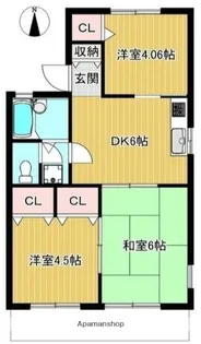 パルデンス横山【1階】の間取り
