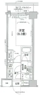 アイルグランデ川崎【7階】の間取り