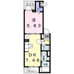 サンクタス【1階】の間取り
