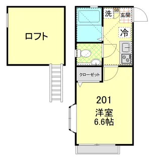 シャンブル日吉【2階】の間取り