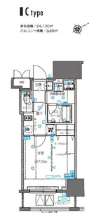 ZOOM横浜桜木町【11階】の間取り