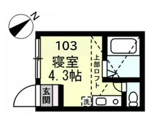 衣笠アーネストラザフォード【1階】の間取り