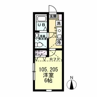 BEACHLAGOON杉田【2階】の間取り