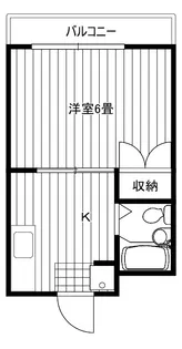 妙蓮寺コーポ【1階】の間取り