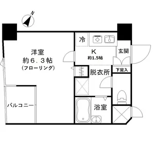 クレール本町【4階】の間取り