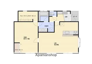 コーポ翔【1階】の間取り