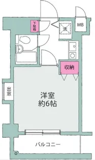 ステラコート横浜白楽【2階】の間取り