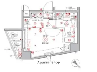 クレイシア横浜NORTH【5階】の間取り
