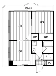 ビューハイツ田奈【2階】の間取り