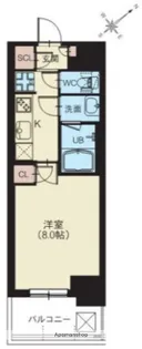 スプランディッド新横浜【8階】の間取り