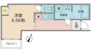 GRANFERTE上草柳【101号室号室】の間取り