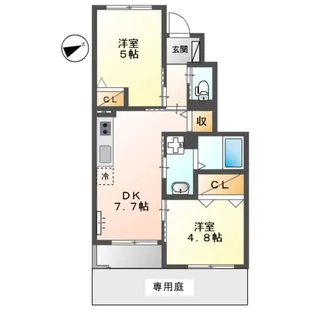 ALTAMODA DUE【1階】の間取り