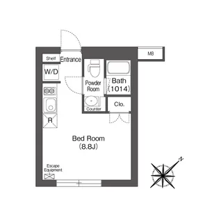 エスタート大井町フォレスト【2階】の間取り