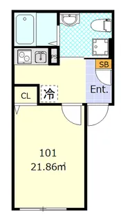 COMFORT追浜【1階】の間取り