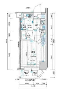 メインステージ川崎南幸町【7階】の間取り