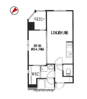 エフ・パークレジデンス東神奈川【4階】の間取り