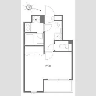 アリシアコート多摩川【4階】の間取り