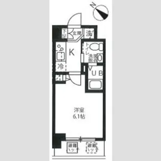 ハーモニーレジデンス新横浜【5階】の間取り