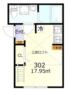 クレール雑色【3階】の間取り