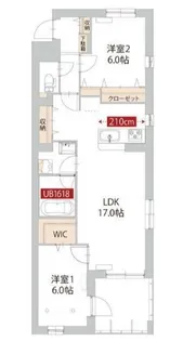 フリメール【2階】の間取り