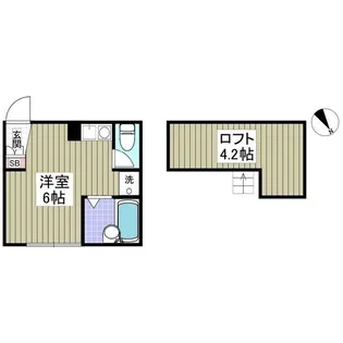 クラッシィコート保土ヶ谷【204号室】の間取り