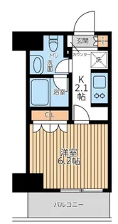 1Kの間取り画像