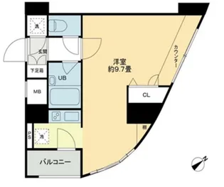 クロスレジデンス蒲田【6階】の間取り