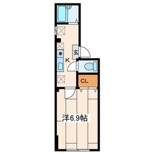 ソルビオス【3階】の間取り