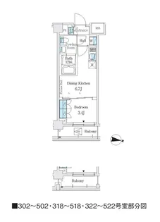 J.GRAN COURT 品川西大井WEST【4階】の間取り