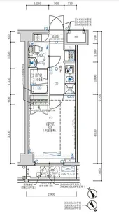 オーキッドレジデンス鶴見【0418号室】の間取り