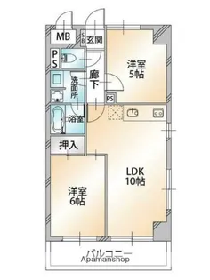 フラワリング・ワン【2階】の間取り