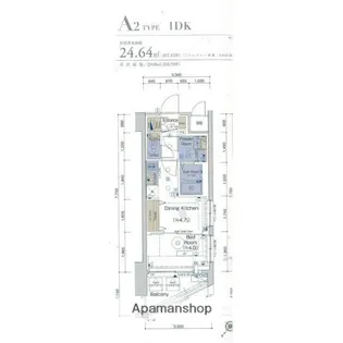 エステムプラザ横濱関内【6階】の間取り