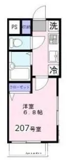 グッドウィルたまプラーザ【2階】の間取り