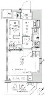 イアース横濱関内【6階】の間取り