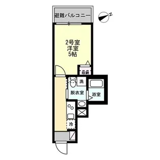 ベイルーム県立大学Ⅱ【3階】の間取り