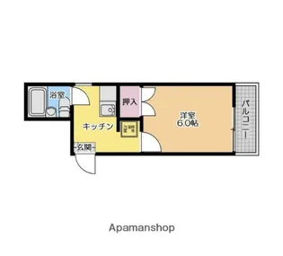 ストークハイツ田口【1階】の間取り