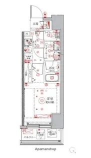 クレイシアIDZ横浜桜木町【7階】の間取り