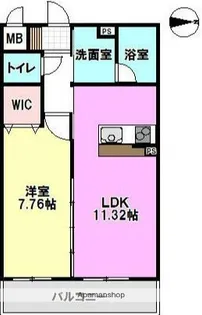 茅ヶ崎フェリックスコート長尾【4階】の間取り